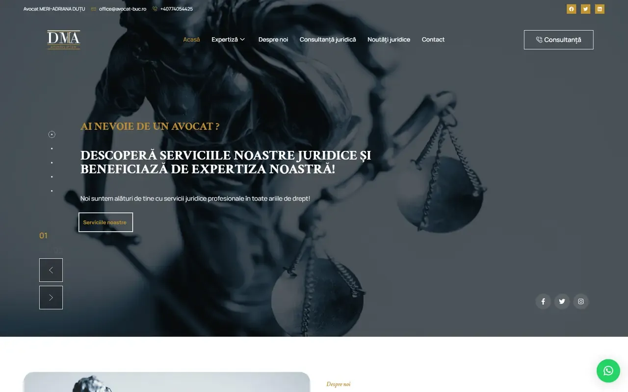 Captură din site-ul DMA