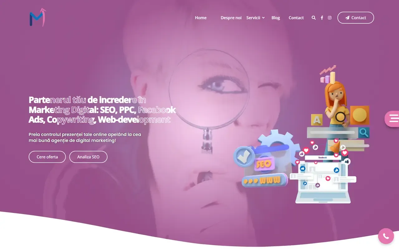 Captură din site-ul MarketingcuMiky