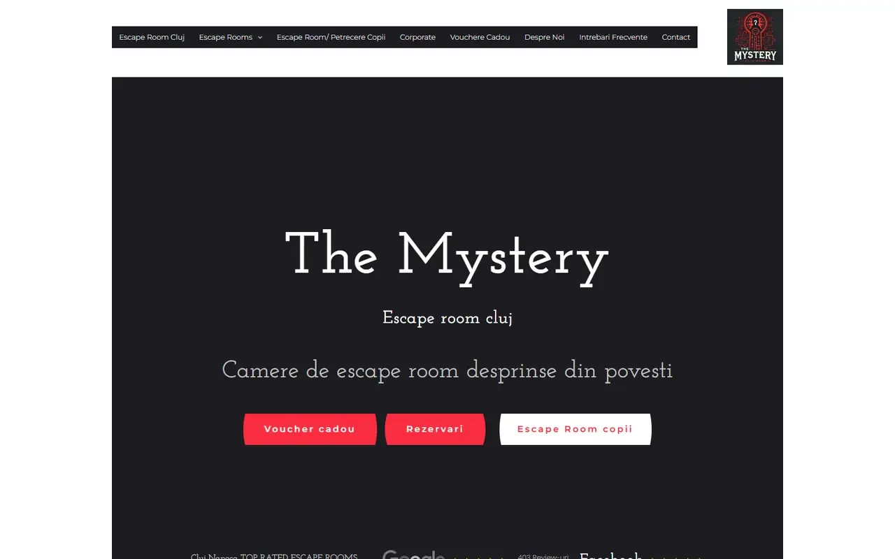 Captură din site-ul The Mystery